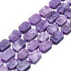 Natural Lilac Jade Beads Strands G-K245-J05-01-1