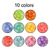 250Pcs 10 Colors Imitation Jelly Acrylic Beads MACR-CJ0001-35-3