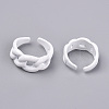 Spray Painted Alloy Cuff Rings X-RJEW-T011-25-RS-2