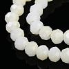 Two-Tone Imitation Jade Glass Beads Strands GLAA-T033-01B-01-3