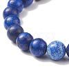 Natural Lapis Lazuli(Dyed) Stretch Bracelet BJEW-JB08747-02-5
