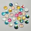 30Pcs 6 Colors Resin Cabochons CRES-YW0001-25-4