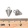 304 Stainless Steel Charms STAS-M323-30P-3