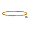 Stainless Steel Round Beaded Stretch Bracelets PW-WG50361-02-1