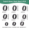 DICOSMETIC 18Pcs 9 Size 201 Stainless Steel Plain Band Ring for Men Women RJEW-DC0001-07A-3