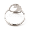 201 Stainless Steel Moon & Star Adjustable Ring for Women RJEW-F131-07P-3
