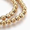 Electroplated Non-magnetic Synthetic Hematite Bead Strand G-E498-12A-3