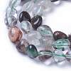 Natural Green Lodolite Quartz/Garden Quartz Beads Strands X-G-P433-08-2