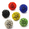 Polymer Clay Rhinestone Beads RB-C1438-14mm-A-1