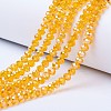 Electroplate Glass Beads Strands EGLA-A034-T6mm-B01-1