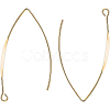 Brass Earring Hooks KK-BC0003-75G-1