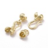 Locking Double Brass Bead Tips KK-Z018-14LG-2