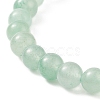 Faceted Glass & Natural Green Aventurine Stretch Beaded Bracelets Sets BJEW-TA00202-02-7