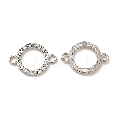 Alloy Connector Charms with Crystal Rhinestone FIND-H039-81P-1