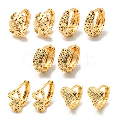 Light Gold Brass Hoop Earrings for Women EJEW-E295-36KCG-1