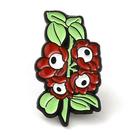 Black Alloy Brooches JEWB-I029-05EB-02-1