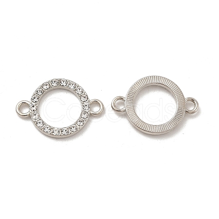 Alloy Connector Charms with Crystal Rhinestone FIND-H039-81P-1
