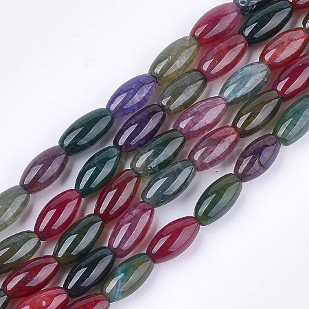 Natural Agate Beads Strands G-T121-01-1