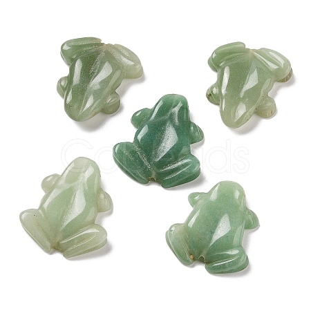 Natural Green Aventurine Carved Beads G-K383-09-1