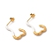 PVD Vacuum Plating 304 Stainless Steel Heart Stud Earrings for Women, Golden, 25x13x3mm, Pin: 0.7mm