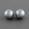 ABS Plastic Imitation Pearl Round Beads, Gray, 20mm, Hole: 2.5mm, about 120pcs/500g