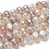 Natural Cultured Freshwater Pearl Beads Strands X-PEAR-T003-09-5