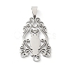 201 Stainless Steel Pendants STAS-A090-12P-1