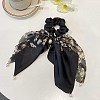 Flower Pattern Polyester Elastic Hair Accessories OHAR-PW0007-16A-2