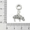 Rack Plating Brass European Dangle Charms KK-R200-09AS-02-3