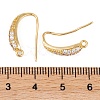 Rack Plating Brass Cubic Zirconia Earring Hooks KK-S374-05G-08-3