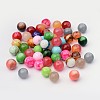 Mixed Style & Mixed Color Round Spray Painted Glass Beads DGLA-X0003-10mm-5