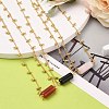 Natural & Synthetic Gemstone Column Pendant Necklaces NJEW-JN03172-2