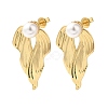 Rack Plating Brass Stud Earrings EJEW-B062-25G-1