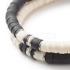 Handmade Polymer Clay Heishi Beads Stretch Bracelets Set BJEW-JB07443-6