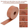 2M Flat Single Face Lychee Pattern Imitation Leather Band LC-WH0010-02A-03-4