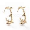 Brass Stud Earring Findings X-KK-T038-302G-2