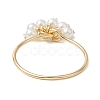 Round Shell Pearl Finger Rings RJEW-TA00156-4