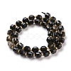 Natural Golden Sheen Obsidian Beads Strands G-K303-A30-8mm-4
