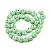 Handmade Evil Eye Lampwork Beads Strands LAMP-N029-010H-2