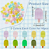 ARRICRAFT 80Pcs 5 Colors Luminous Resin Decoden Cabochons RESI-AR0001-35-2