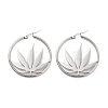 Non-Tarnish 304 Stainless Steel Hoop Earrings EJEW-P271-05P-1