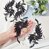 Gorgecraft 4Pcs 2 Style Leaf Computerized Embroidery Cloth Iron on/Sew on Patches DIY-GF0005-33B-3