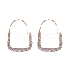 Alloy Rhinestone Hoop Earring PW-WGCB496-01-1