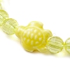 5Pcs 5 Colors Handmade Porcelain Turtle Stretch Bracelets BJEW-JB10247-4