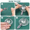 BENECREAT DIY Mixed Gemstone Bullet Wine Glass Charm Making Kit DIY-BC0009-83-4