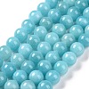 Natural Mashan Jade Round Beads Strands G-D263-10mm-XS28-2