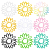 AHADERMAKER 9 Sheets 9 Colors  Sun Flower Adhesive Paper Stickers STIC-GA0001-10-1