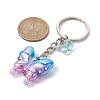 Glass & Acrylic Butterfly Keychain KEYC-JKC00649-04-3