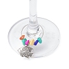 Fish Alloy Wine Glass Charms AJEW-JO00225-3