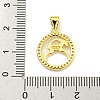 Brass Micro Pave Cubic Zirconia Pendants KK-K354-03G-01-3